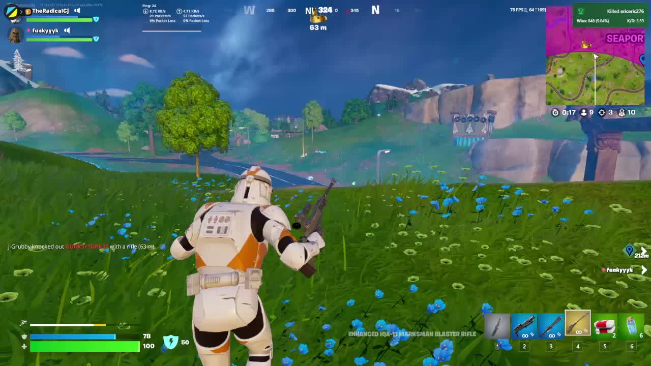 barely saw him